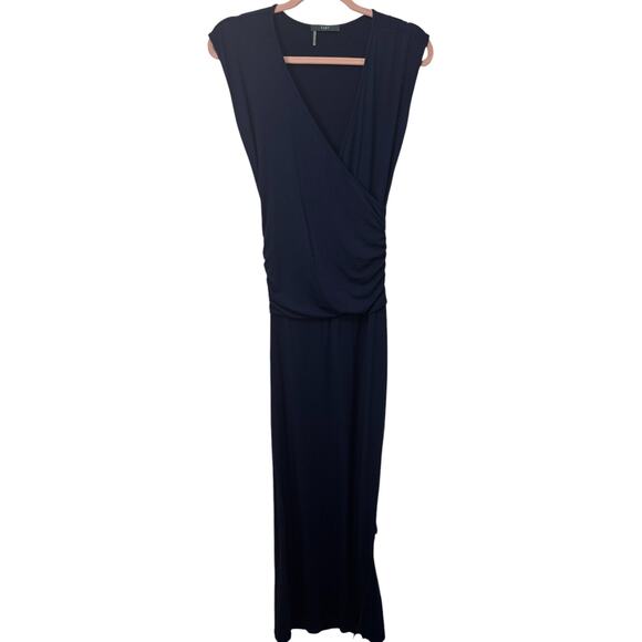 Tart Collection Maternity Blue Navy Long Maxi Dress Womens Size Small Casual EUC - Picture 1 of 10